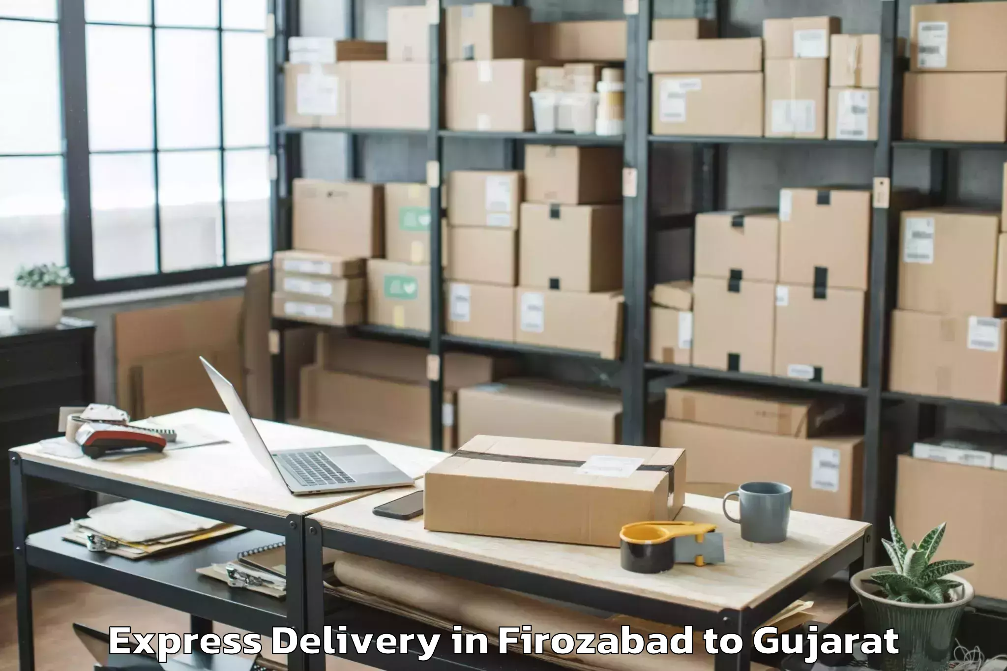 Book Firozabad to Rudra Mata Airport Bhj Express Delivery Online